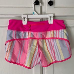 Lululemon Striped Run Speed Shorts